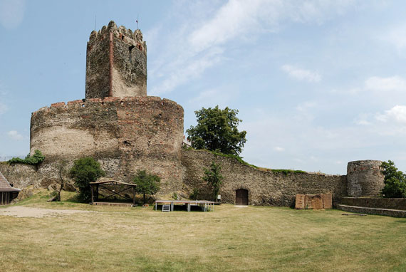 alte Burg mit großem Burg-Turm 